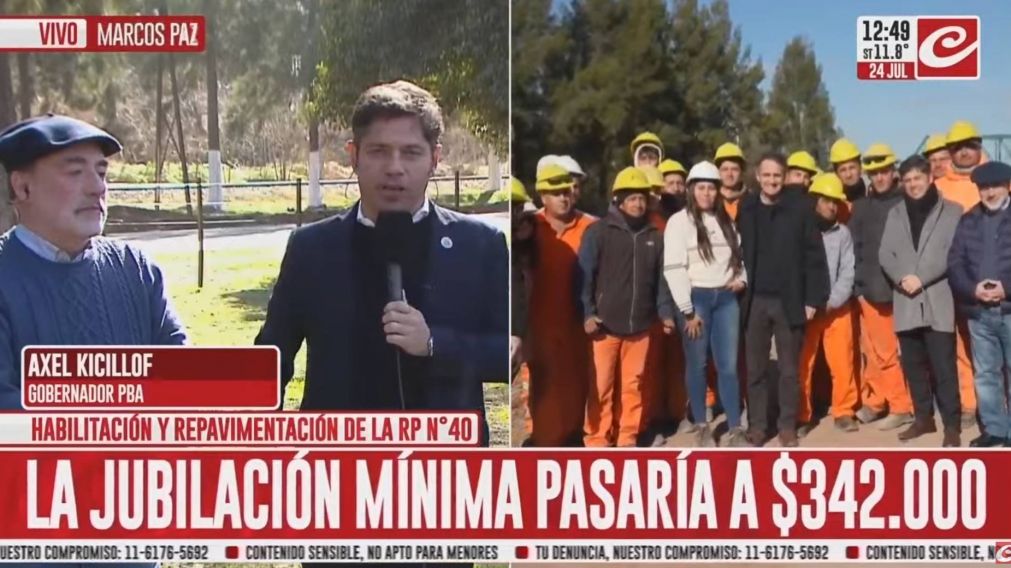 Axel Kicillof dialogó con Crónica.