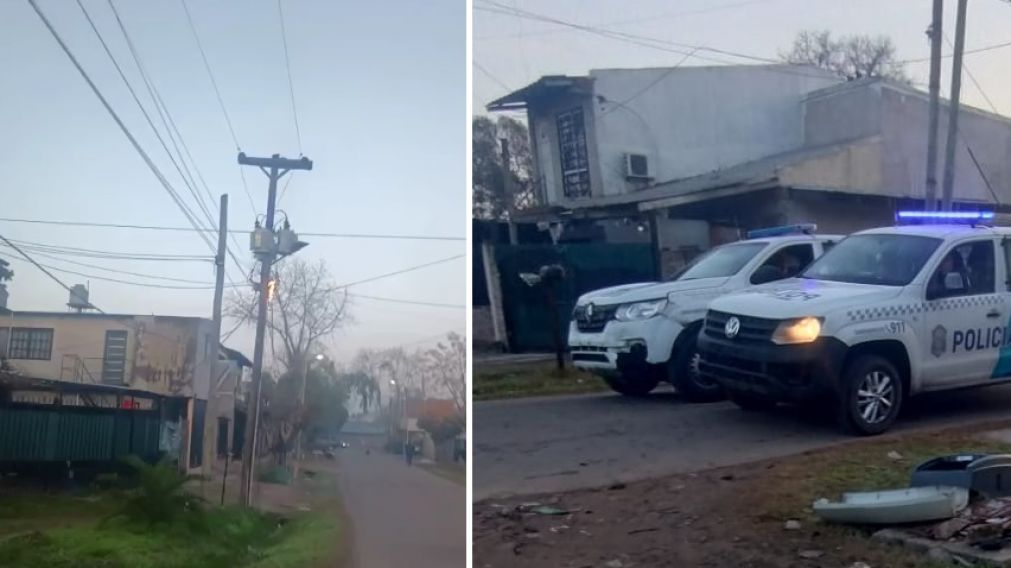 Explosi�n de un transformador en Solano: operativo de emergencia en pleno horario escolar