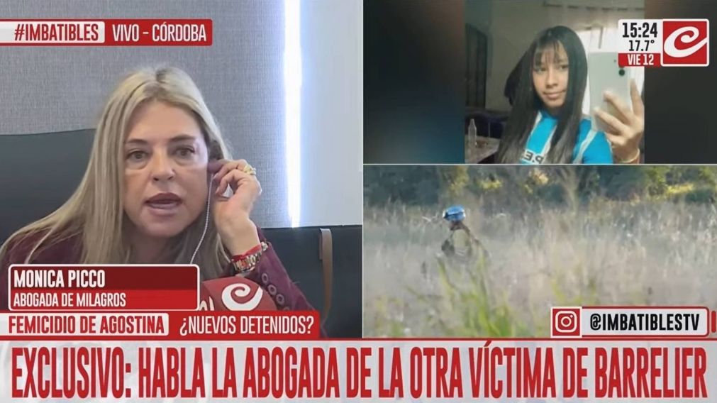 "Milagros escap� desnuda de la casa de Barrelier".