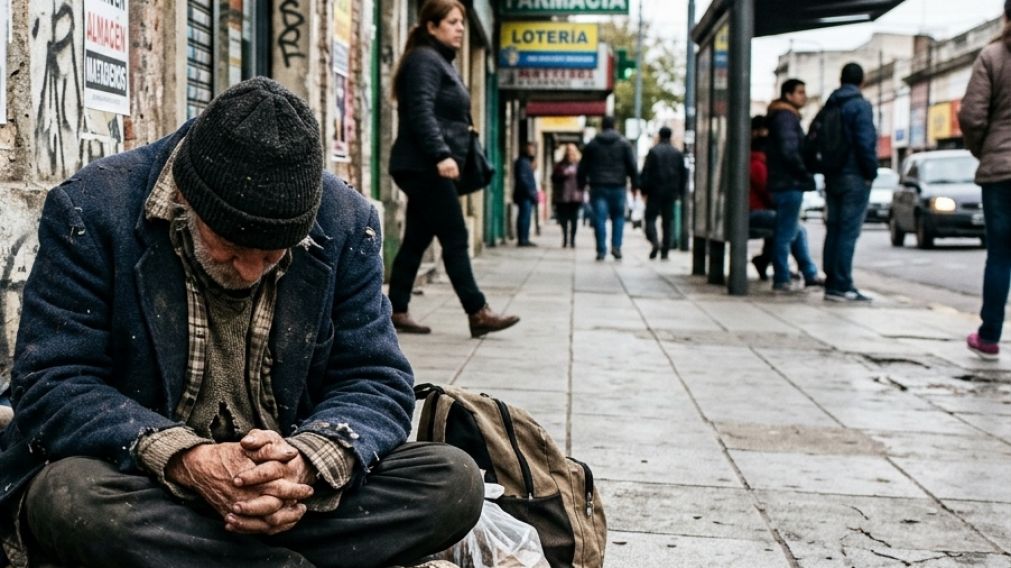 El anciano de 84 años era obligado a mendigar en condiciones extremas vulnerabilidad, falta de higiene y precariedad habitacional.