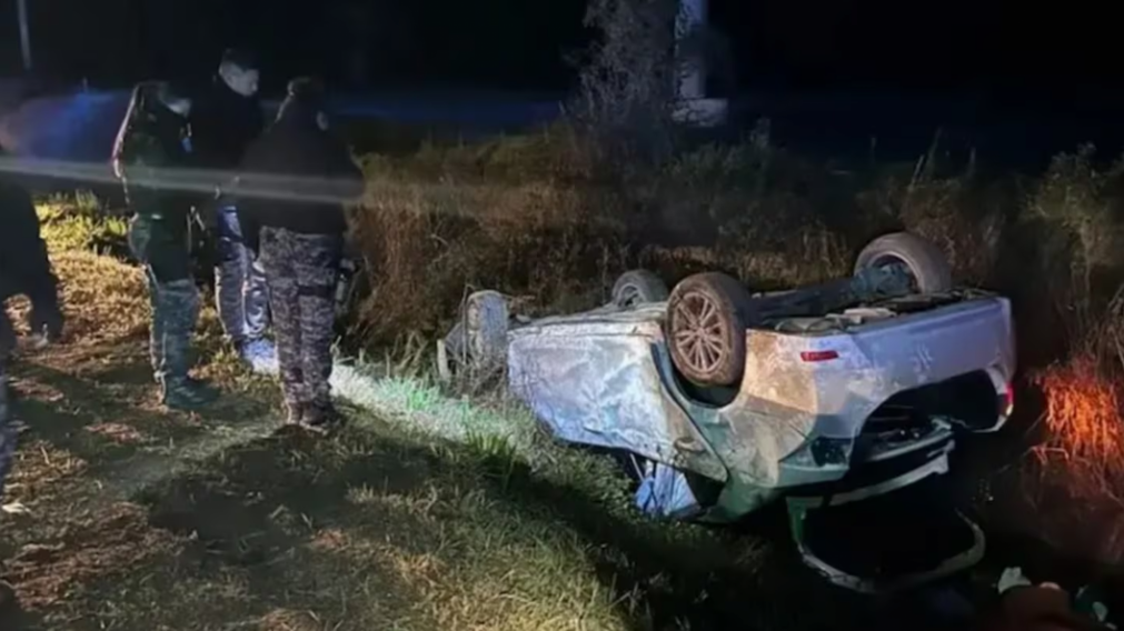 Así quedó el auto tras el accidente. (Foto: gentileza La Voz).