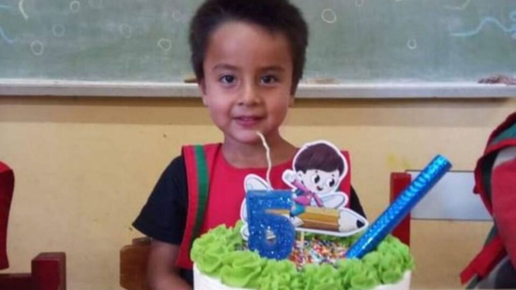 Loan Pe�a al cumplir sus 5 a�os. 