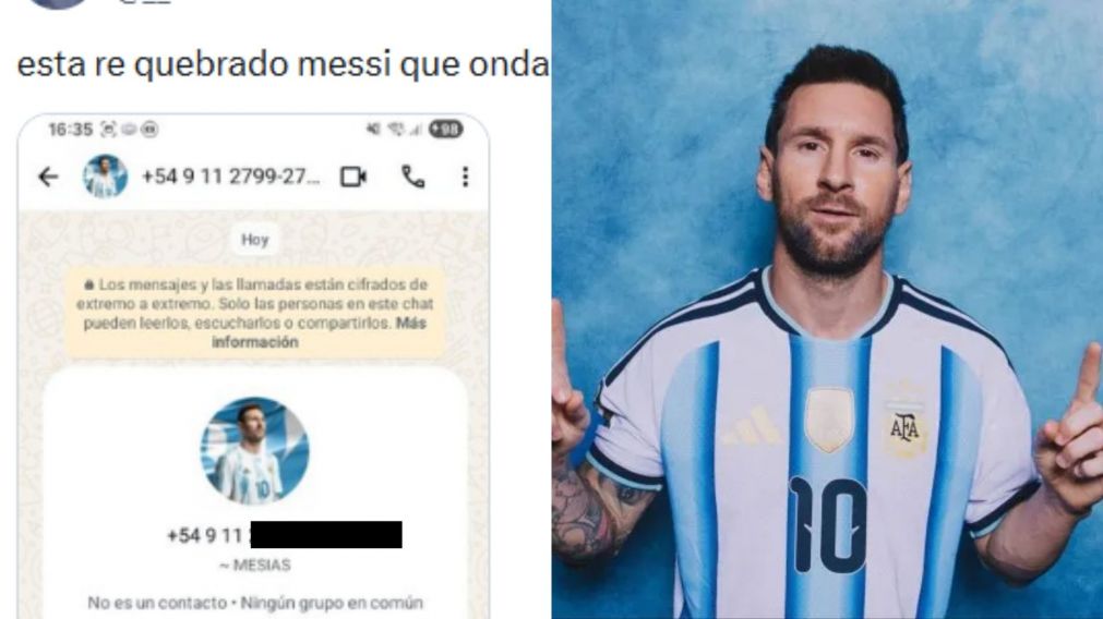 La insólita conversación que involucró a "Messi" provocó una avalancha de reacciones (Captura X / Archivo).