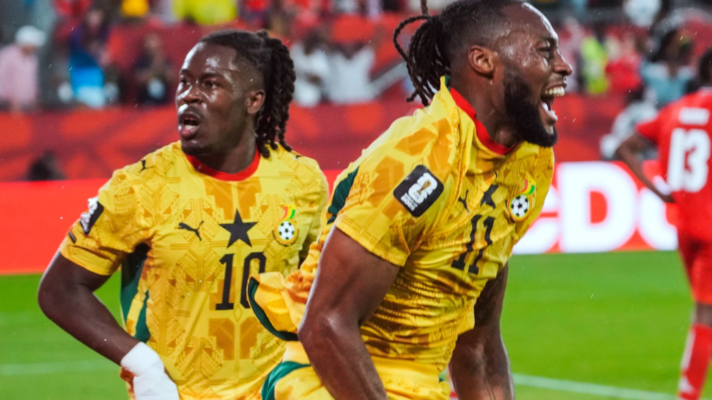 Ghana le ganó a Panamá sobre la hora y es segundo en el grupo de Inglaterra