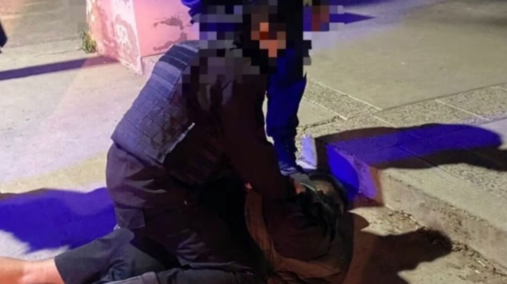 El momento en el que el preso fue recapturado. 
