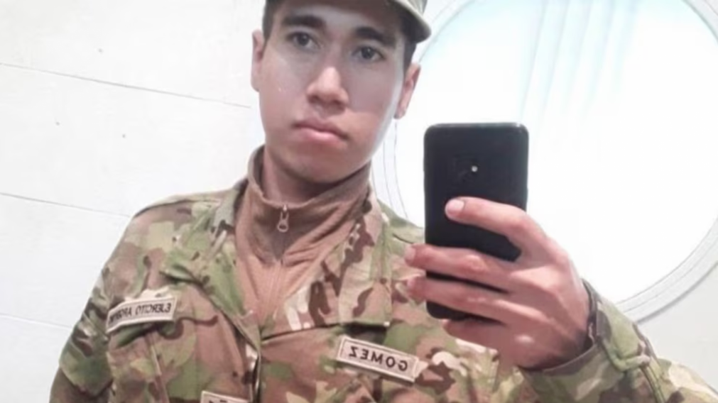 Rodrigo Gómez soldado víctima de una extorsión.