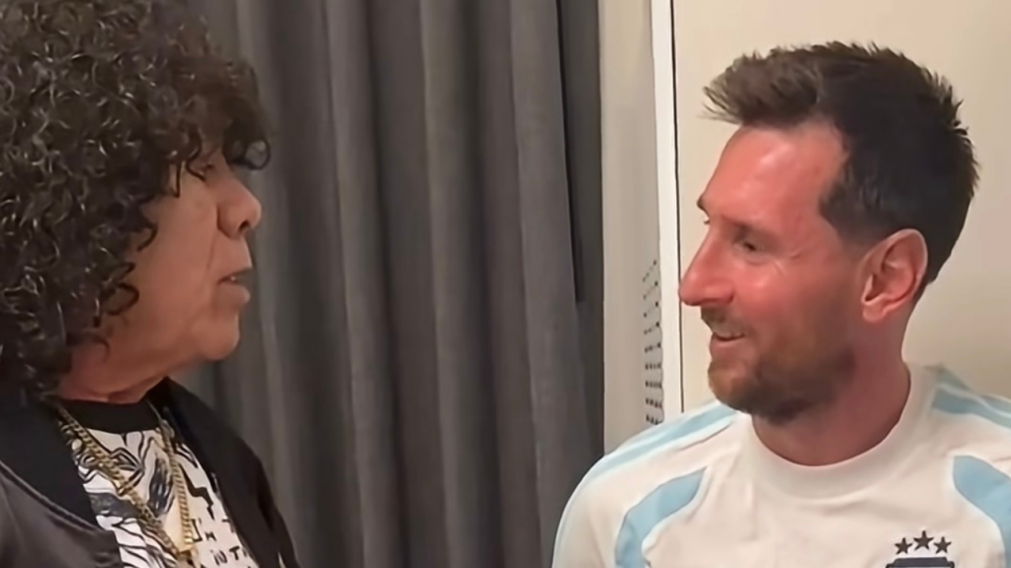 El emocionante encuentro entre La Mona Jiménez y Lionel Messi en Dallas: "Te quería conocer de verdad"