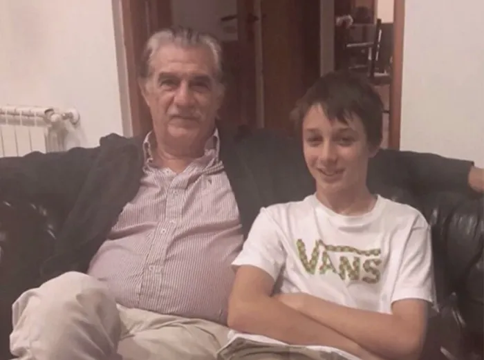 Federico Storani junto a su hijo Manuel.