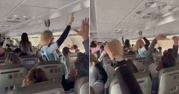 El picante anuncio de un piloto durante un vuelo tras el triunfo de Argentina: "Un minuto de silencio para..."