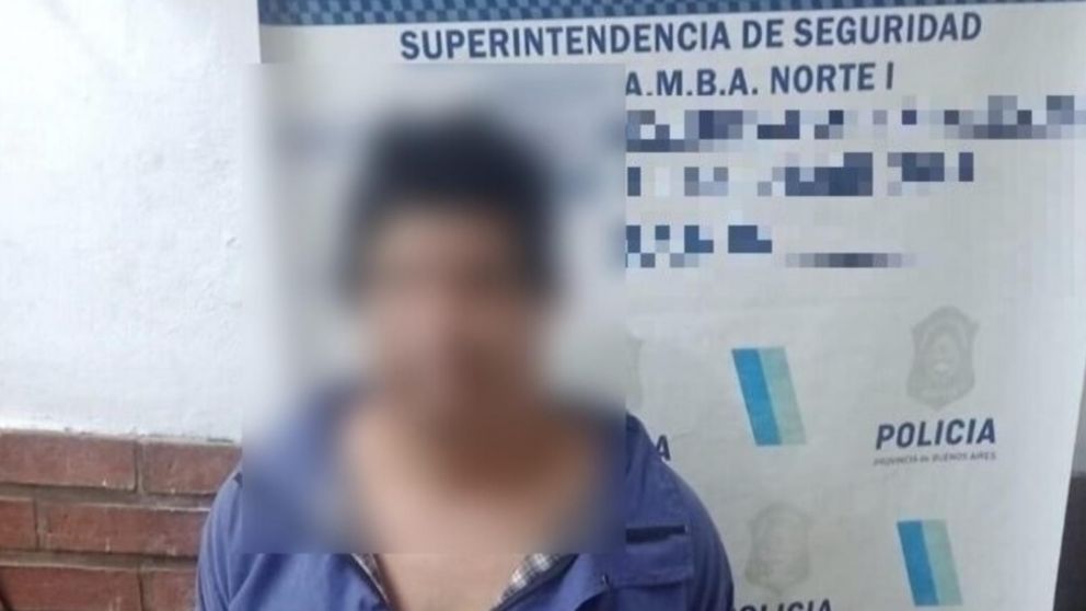 Este es el individuo que fue aprehendido por las autoridades policiales.