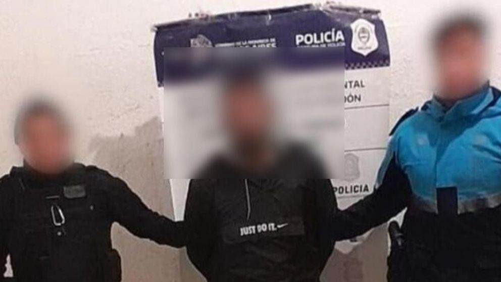 Este es el delincuente que fue capturado en el operativo. Crédito: 0223.