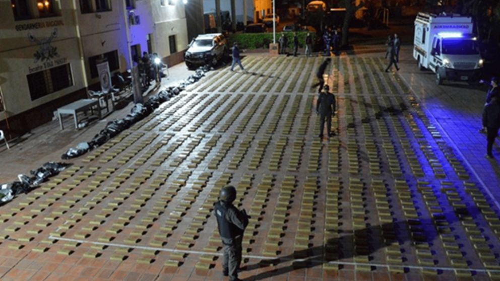 El cami�n transportaba la droga de Paraguay a Chile.