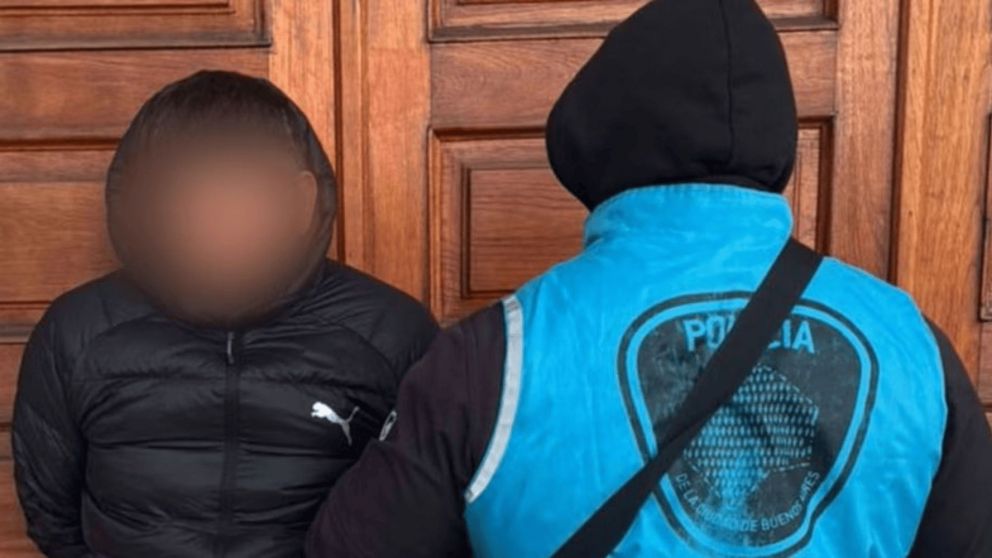 El sospechoso detenido.