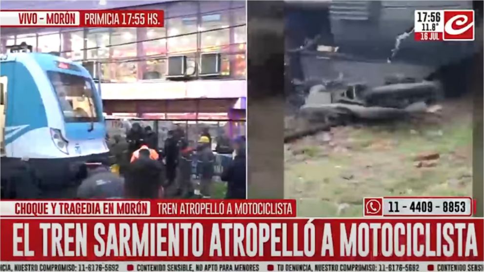 El grave incidente ocurrió en Morón.