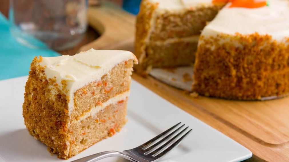 Receta de una exquisita torta de zanahoria.