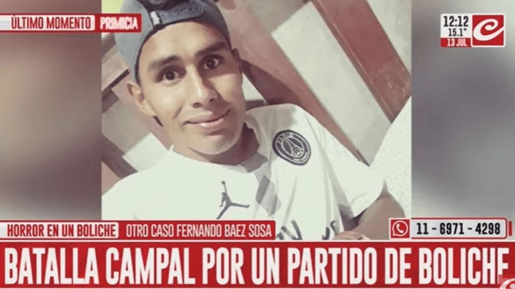 Ricardo Emanuel Ben�tez, la v�ctima fatal.