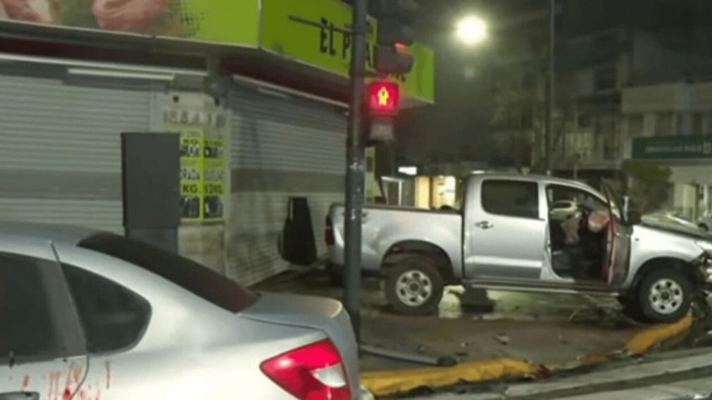 El conductor de la camioneta estaba alcoholizada (Captura de TV).