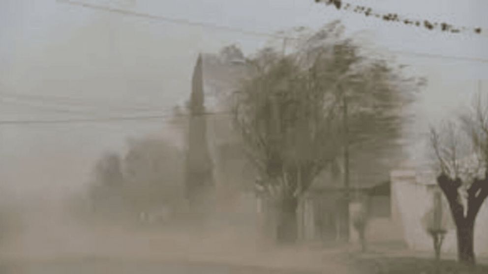 Emitieron una alerta naranja por vientos en varias provincias.