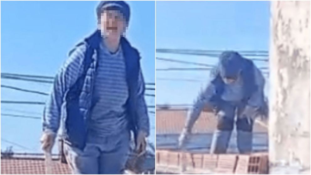 La agresora fue escrachada por la víctima.