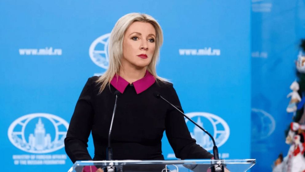 La canciller rusa María Zajárova.