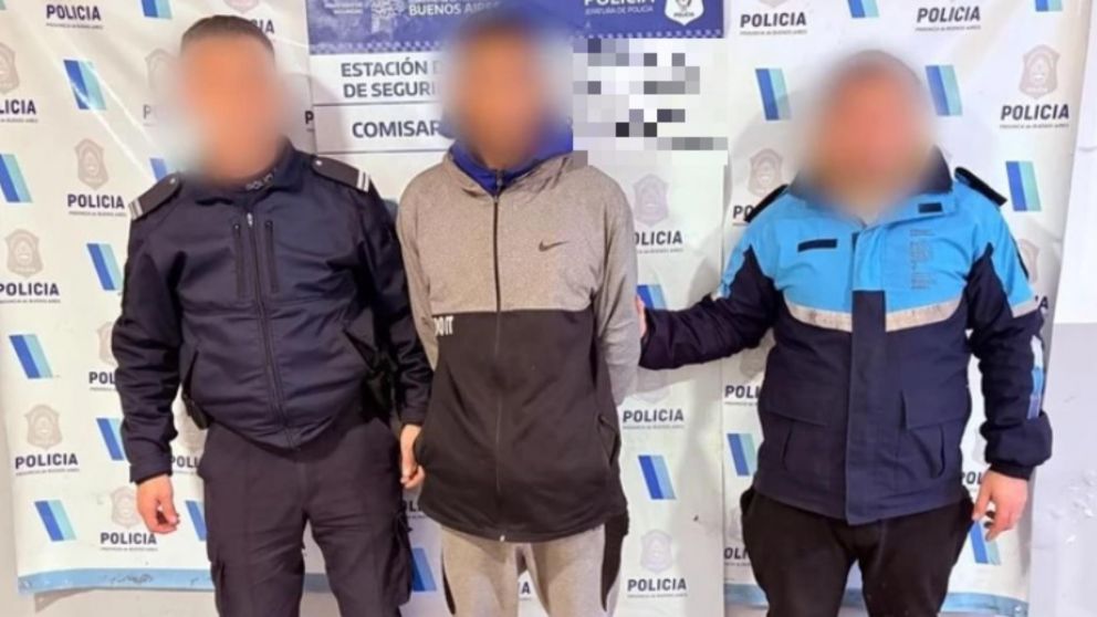 Este es el sujeto que fue apresado en los procedimientos. Crédito: 0223.