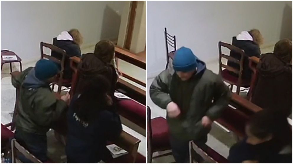 El insólito robo ocurrió antes de la misa.