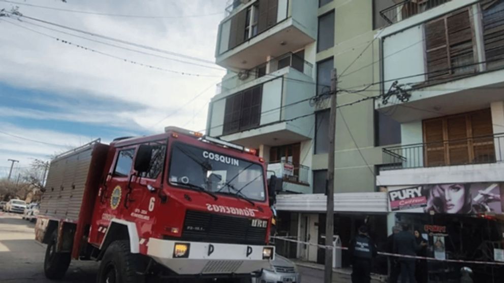El departamento situado en San Martín y Obispo Bustos donde ocurrió la tragedia (Gentileza Diario de Carlos Paz).