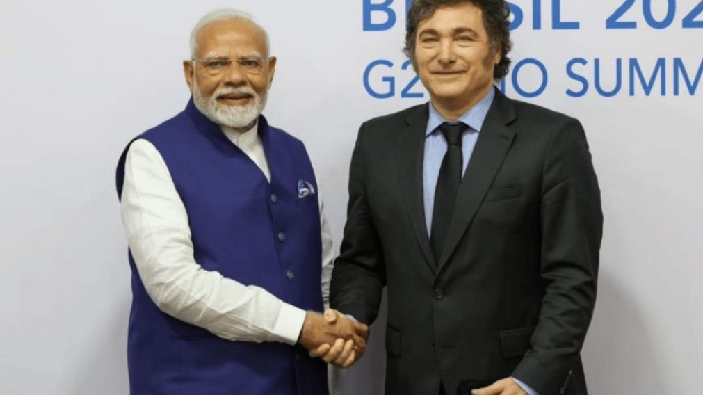 Javier Milei recibirá en la Argentina al primer ministro de India,