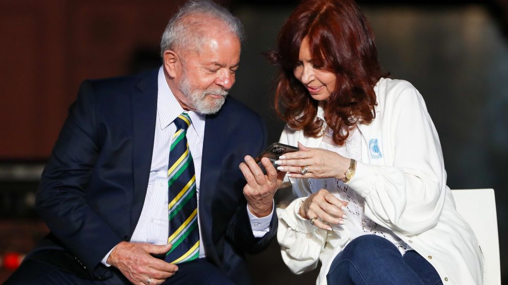 Lula da Silva visita a Cristina Kirchner (Archivo).