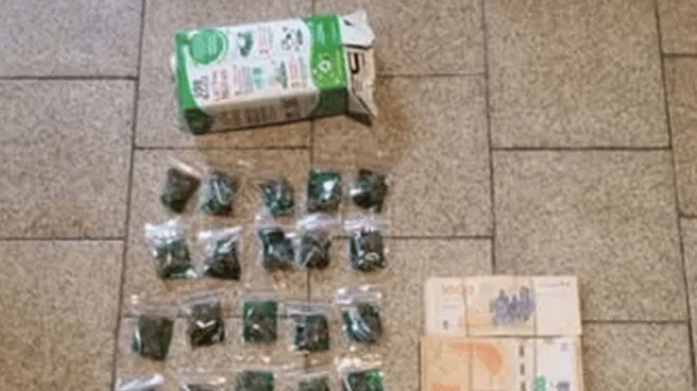 Los elementos secuestrados en poder del adolescente (Gentileza El Patag�nico).