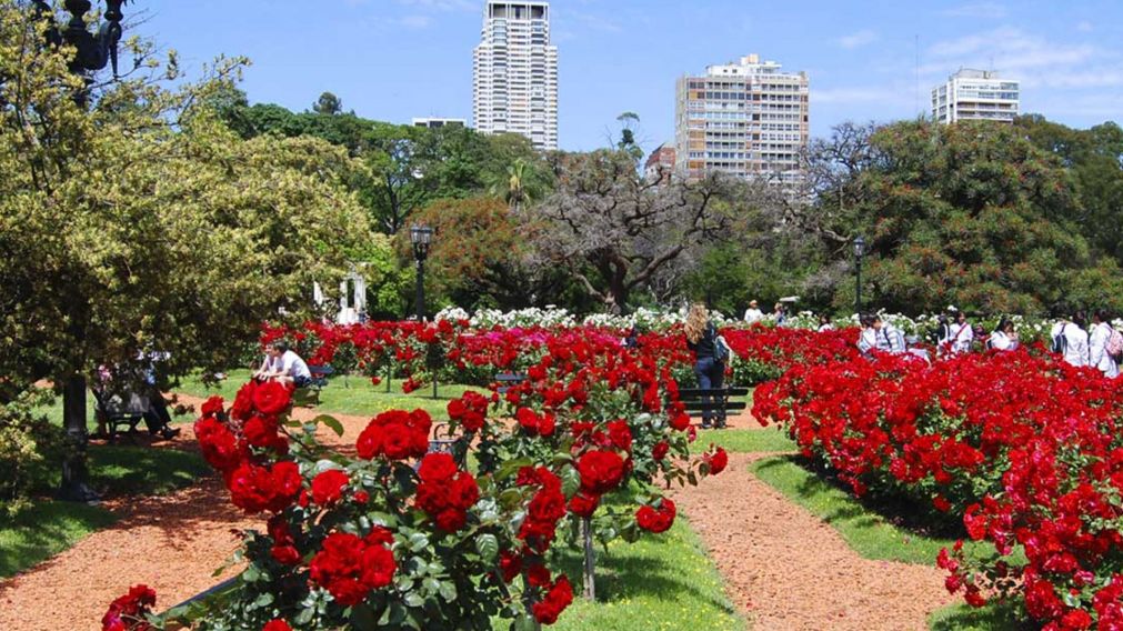 El Rosedal se encuentra en el barrio porteño de Palermo.