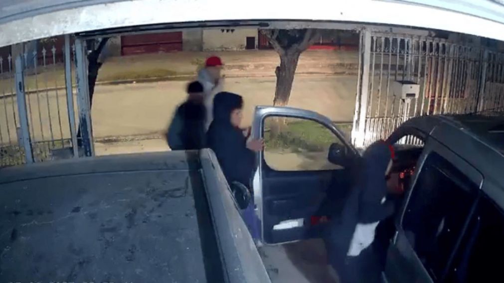 El violento hecho de inseguridad quedó filmado.