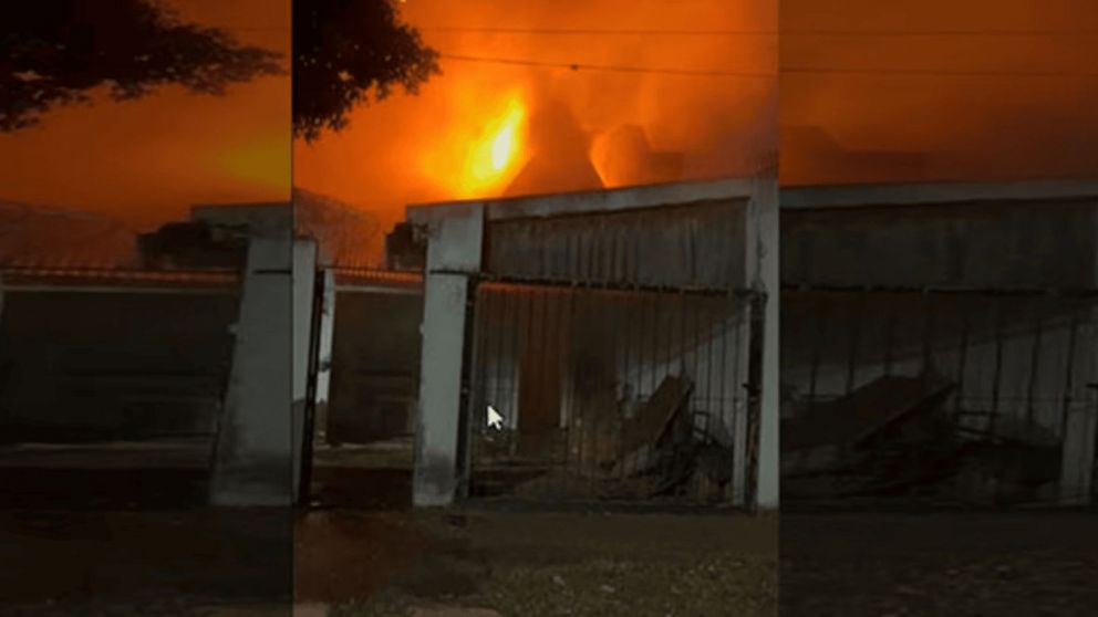 El trágico incendio se desató en una propiedad de la localidad bonaerense de Caseros (Imagen Mi Periódico).