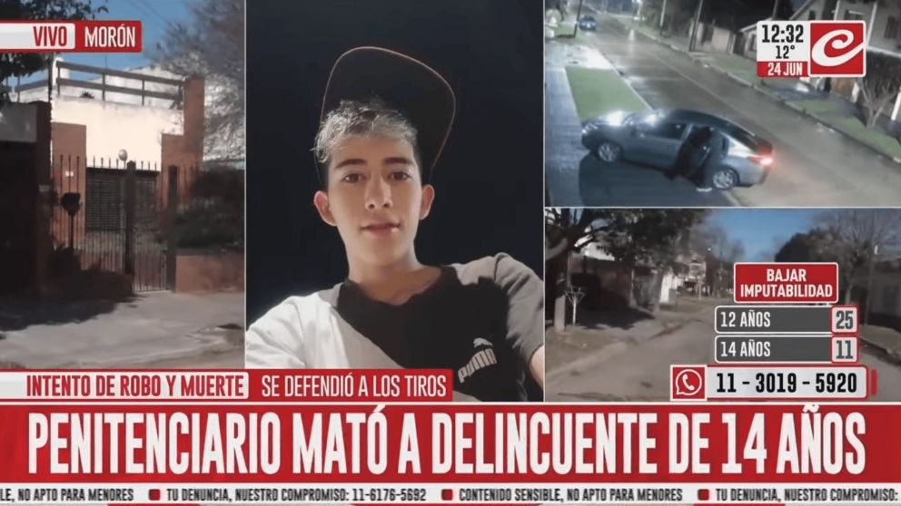 Matan a ladrón de 14 años en Morón.