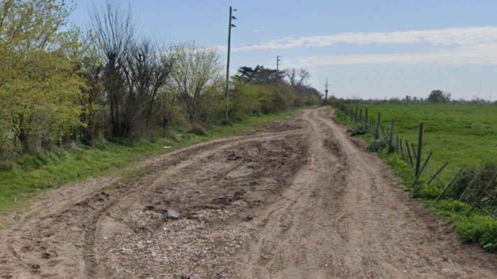 Acá, en este predio, fue hallado el cadáver del individuo.