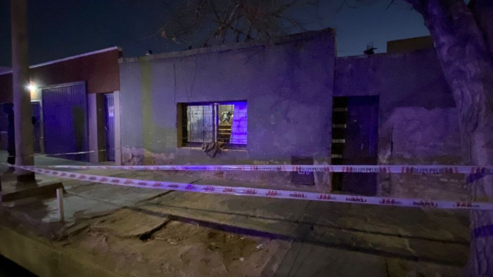 Vivienda donde sucedió la masacre en Guaymallén, Mendoza
