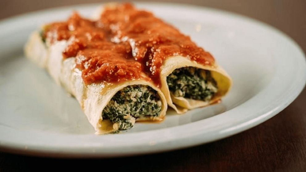Canelones caseros de verdura: receta con masa f�cil y relleno sabroso.