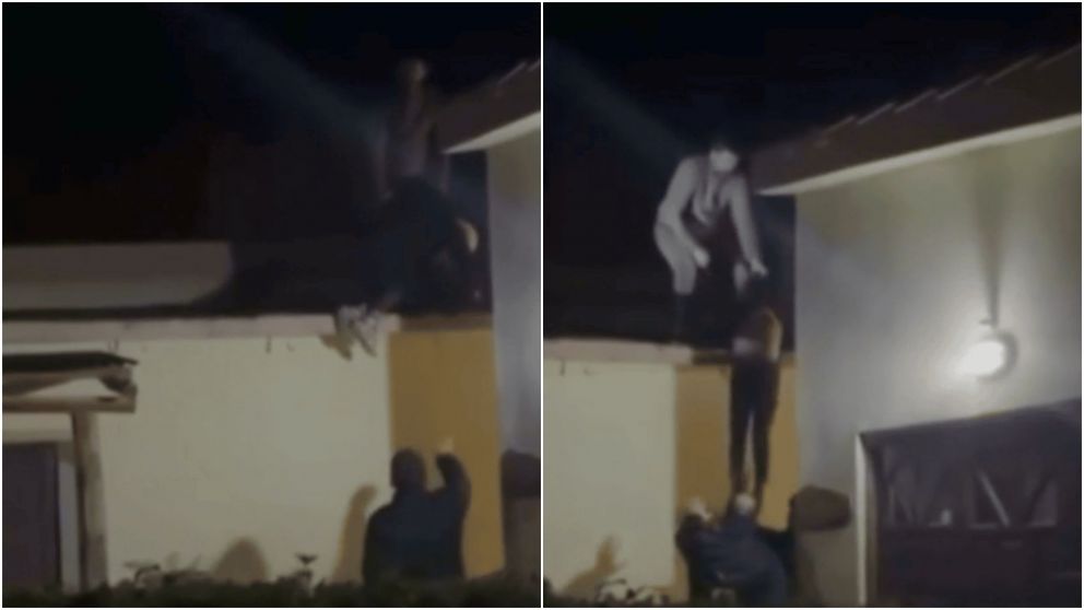 Testigos filmaron el momento de la detención.