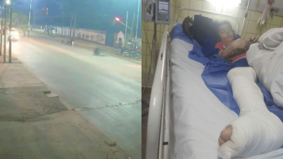 El momento en el que Benjam�n fue atropellado y c�mo qued�.