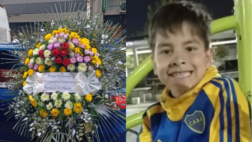 El cortejo recorrió su escuela y el club donde jugaba al fútbol antes de llegar al cementerio (Gentileza: El 1Digital -Archivo).