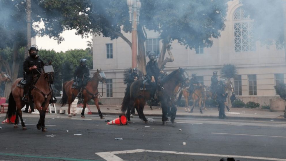 Crece la tensión en Los Angeles.