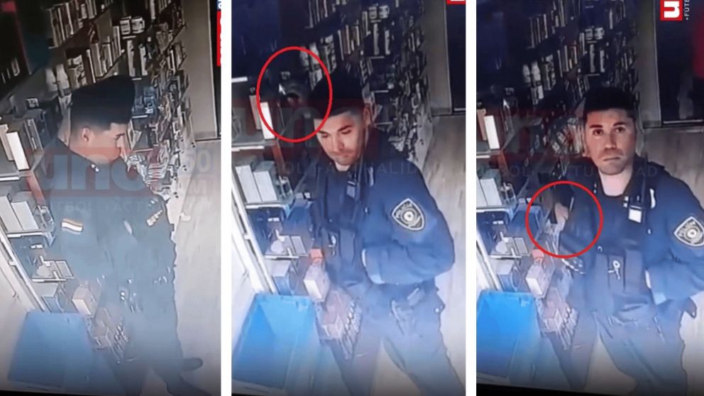 ¡VIDEO! Coqueto, policía y ladrón: así uniformado robó perfumes