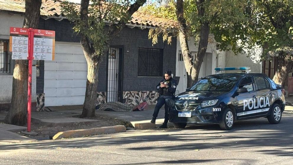 Lamentable imagen de la mujer víctima de infarto en plena vía pública.