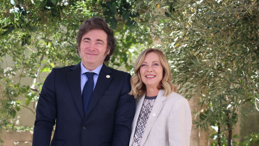Javier Milei recibirá a Giorgia Meloni en Casa Rosada.