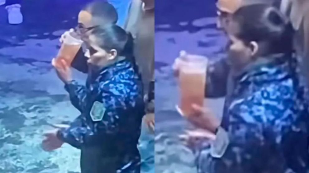 El policía fue escrachado en redes sociales.