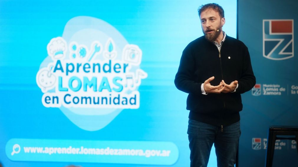 Federico Otermín presentó Aprender Lomas, una plataforma de capacitación en oficios con salida laboral.