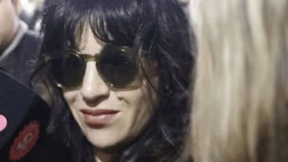 Giannina Maradona ingresando a los Tribunales de San Isidro.
