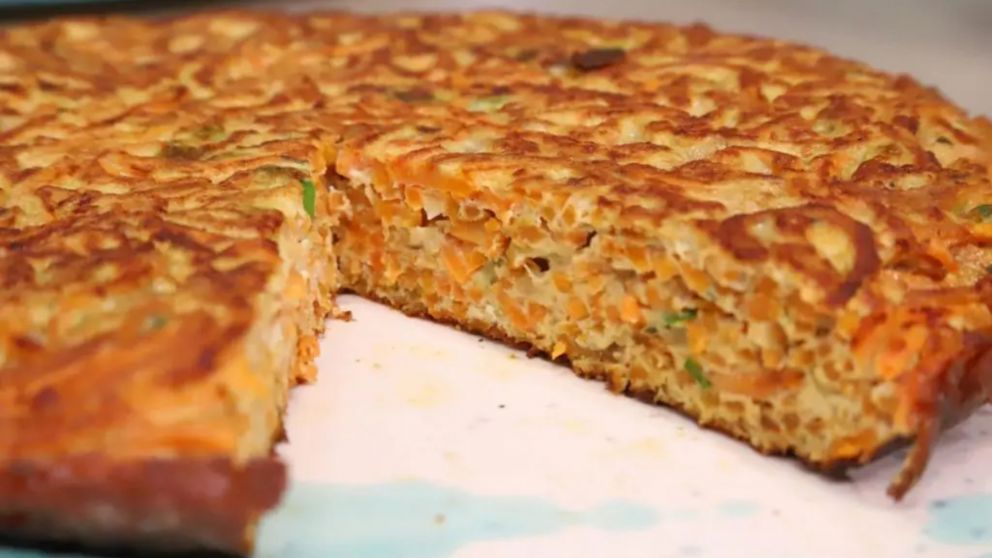 Receta de tortilla de zanahoria: fácil, práctica y riquísima.