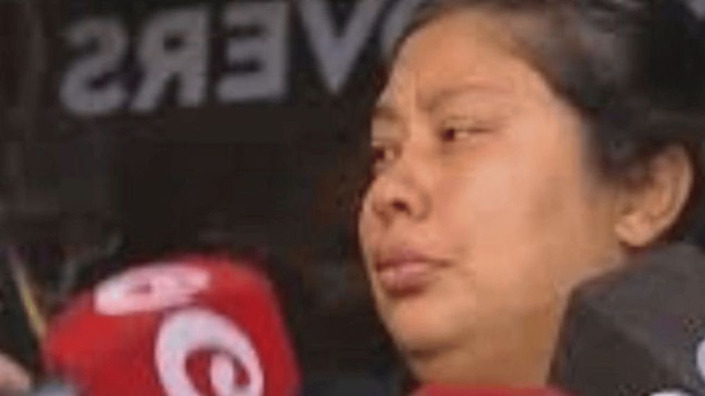 Paula, la encargada del edificio donde vivía la familia muerta.