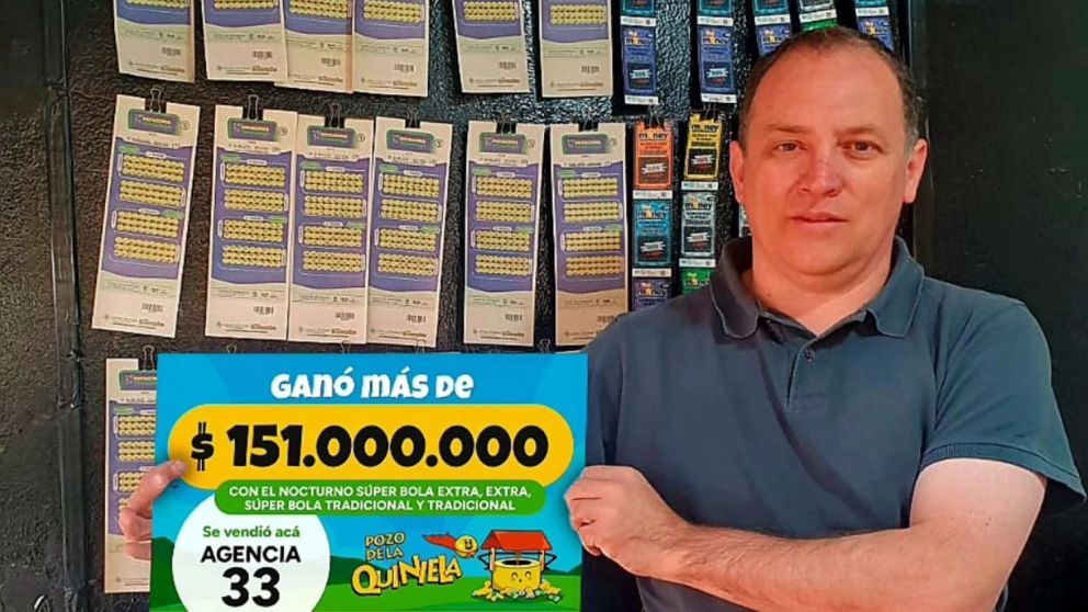 Fabi�n Nu�ez Medel, titular de la agencia en la cual se vendi� la boleta de la Loter�a Neuquina que gan� un premio hist�rico.